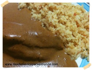 Mole y arroz